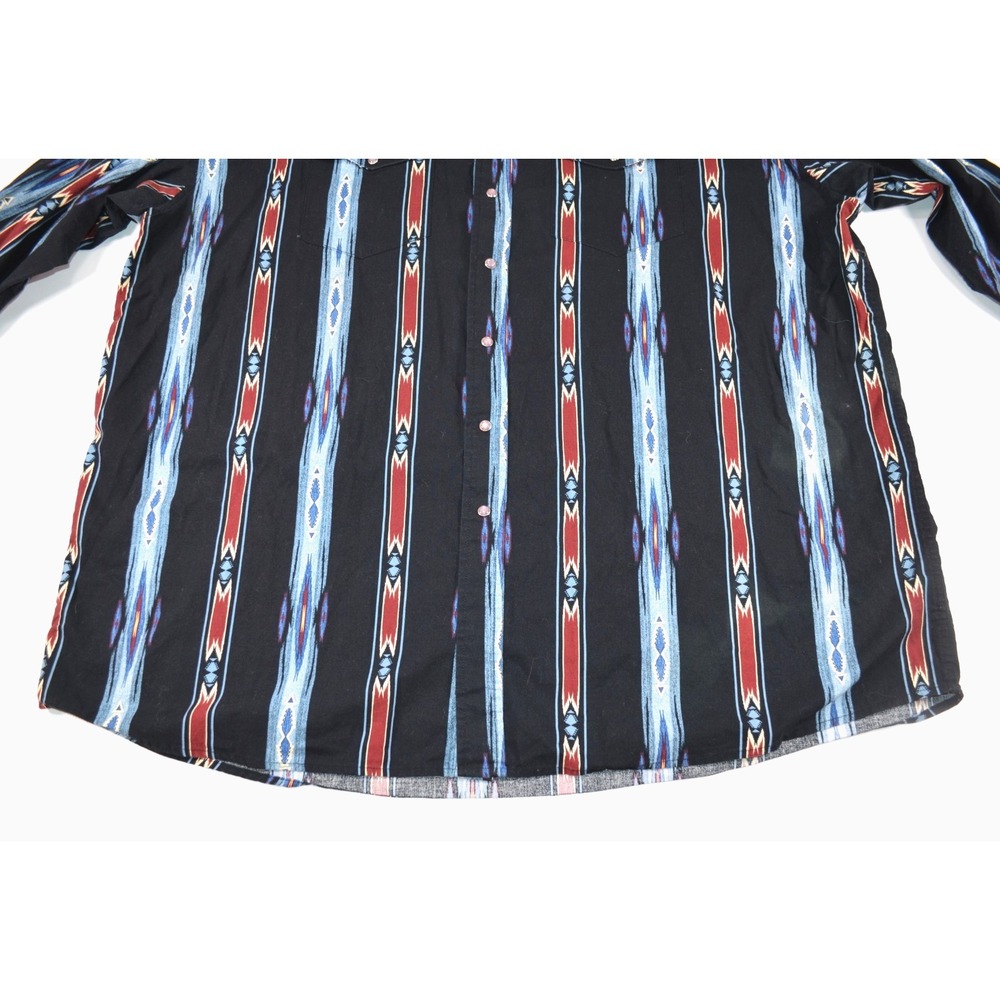 Panhandle Slim Western Shirt Mens 3XL Aztec Striped Snap Front Long Sleeve - Picture 9 of 16